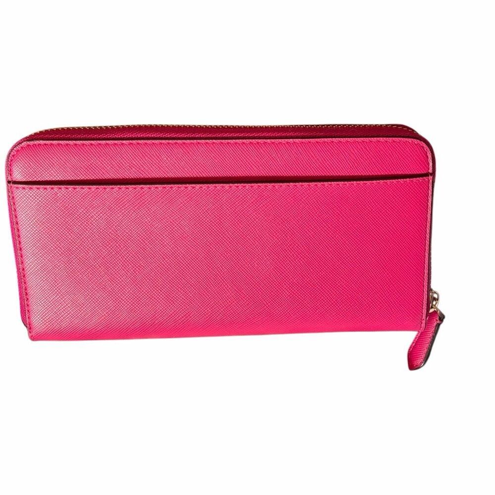 NWT Kate Spade Staci Large Continental Wallet - Deep Hibiscus - Hot Pink - Picture 7 of 9